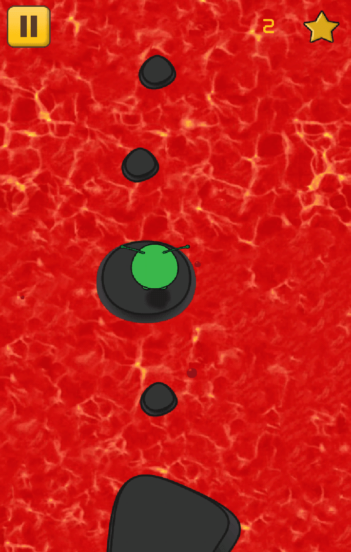 Traveler jumping between platforms in Lava